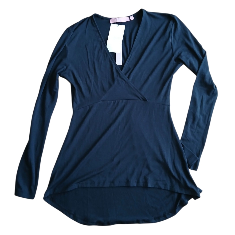 Regna Boho X  Women's Size Small Black Light Sweater Top